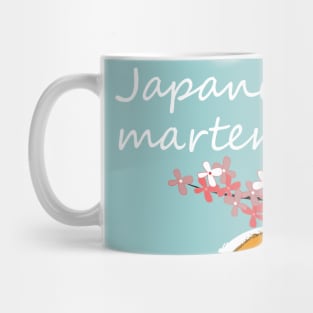 Sakura marten in spring Mug